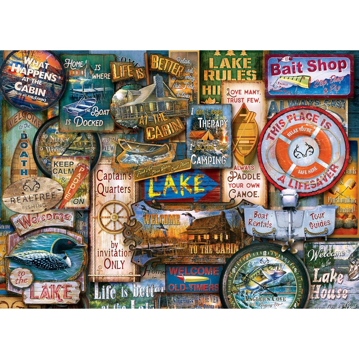 MasterPieces Jigsaw Puzzle 1000 Piece for Adults/Family/Kids - Going to the Lake - 19.25"x26.75"