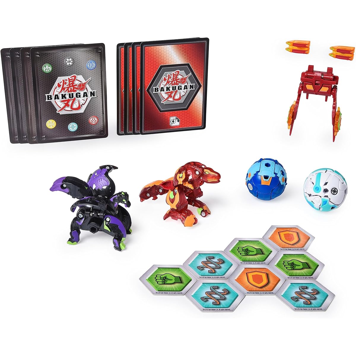 Bakugan BakuGear 4 Pack Trox Ultra VacuGear Pegatrix Ultra Collectible Action Figures