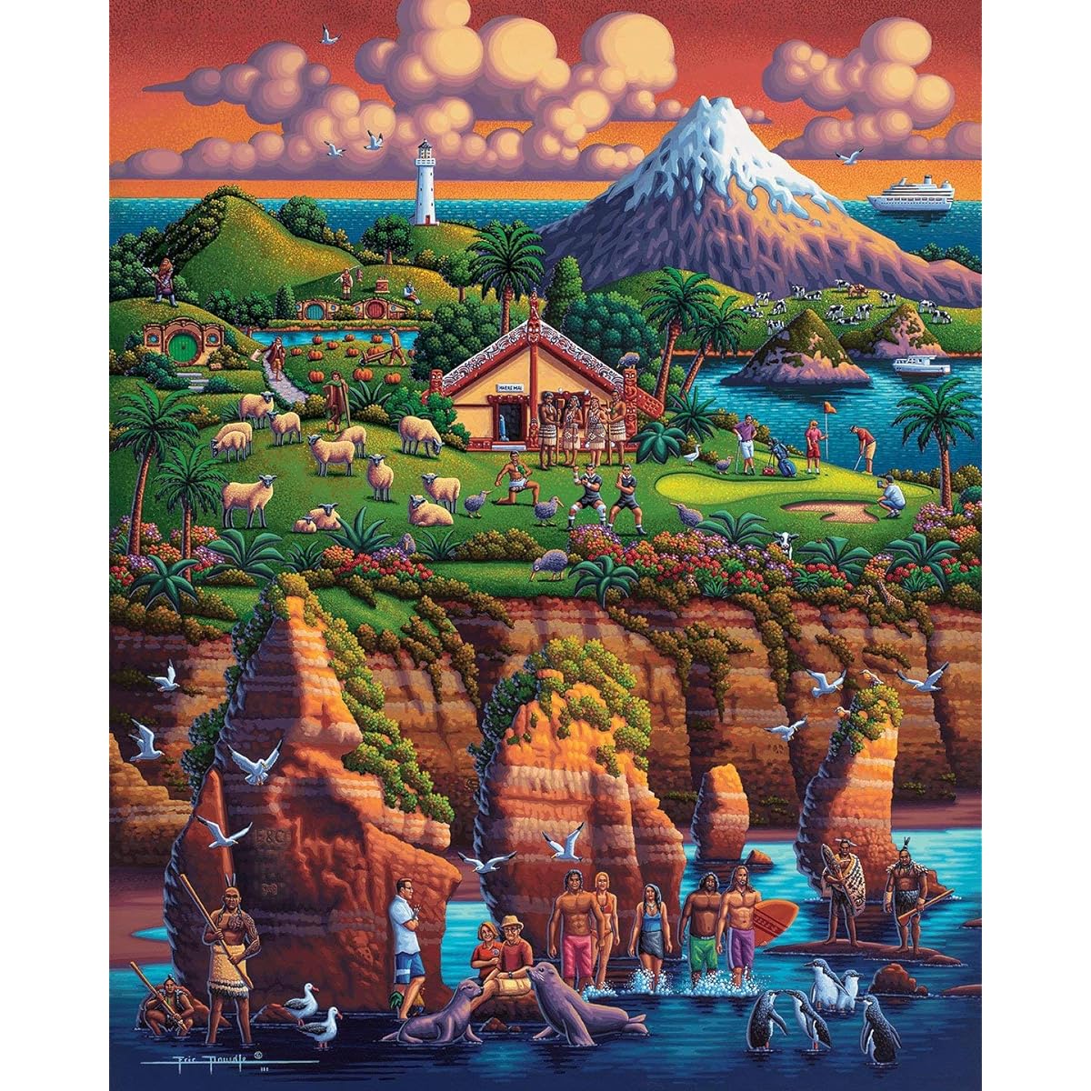 Dowdle Puzzle New Zealand North 500 Piece