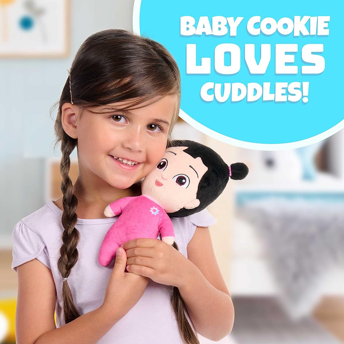 ARPO Robot Babysitter – Cookie Cuddle Plush Toy for Toddlers – Hugs, Kisses and Sounds