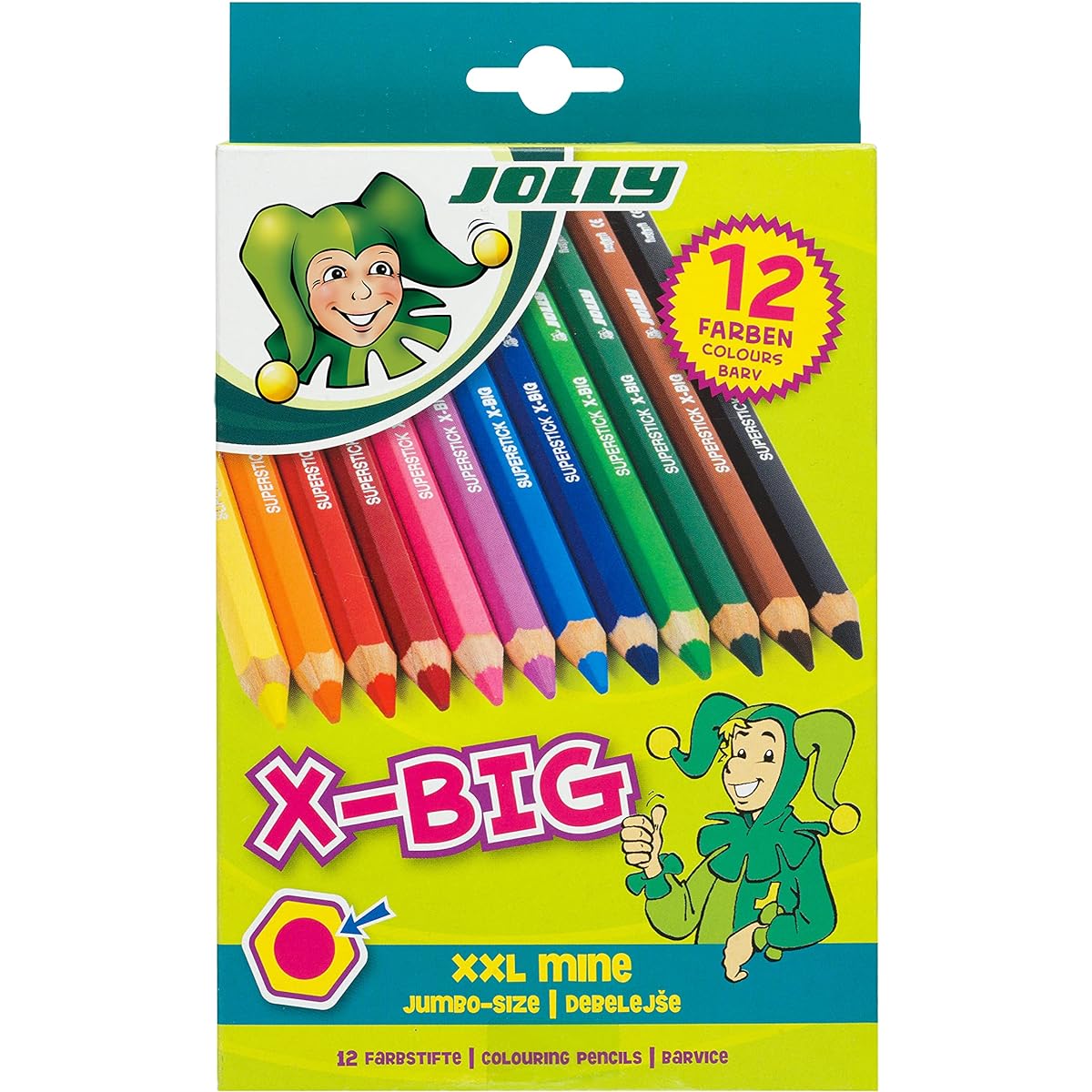 Jolly X-Big Jumbo Coloured Pencil Set of 12