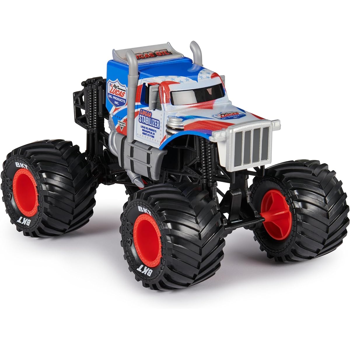 Monster Jam Lucas Official Stabilizer Monster Truck Collector Diecast Car 1:24 Scale Kids Toy Boys Girls Ages 3+