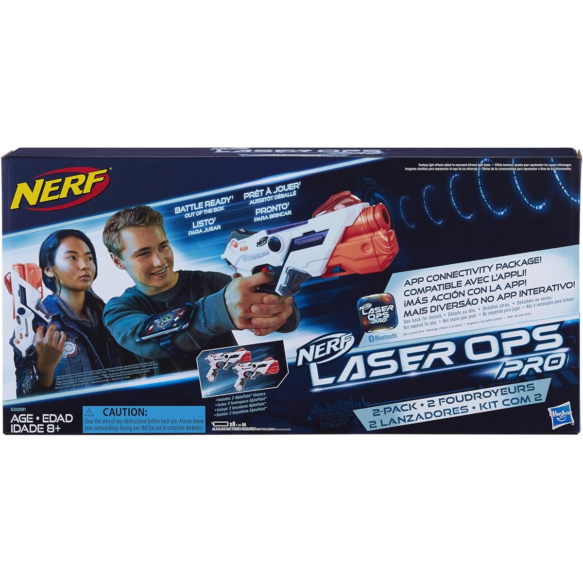 Hasbro Nerf Laser Ops Pro Alpha Point 2-Pack E2281 Authentic LASER TAG® Technology