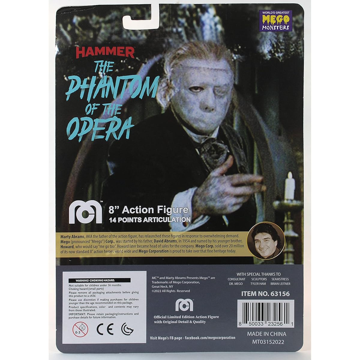 MEGO CORPORATION The Phantom of the Opera (1962) 8-inch Action Figure