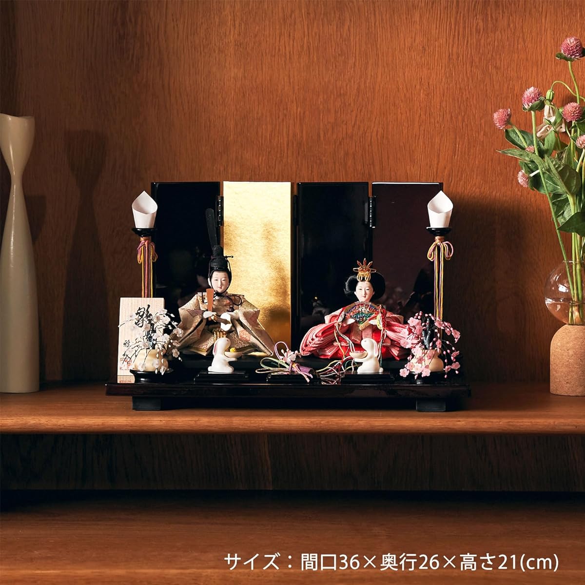 Compact Hina dolls, Hina dolls, Prince and Princess ornaments, Flat ornaments, Made by Gasen, Hina Ranman h293-fzcp-47st10