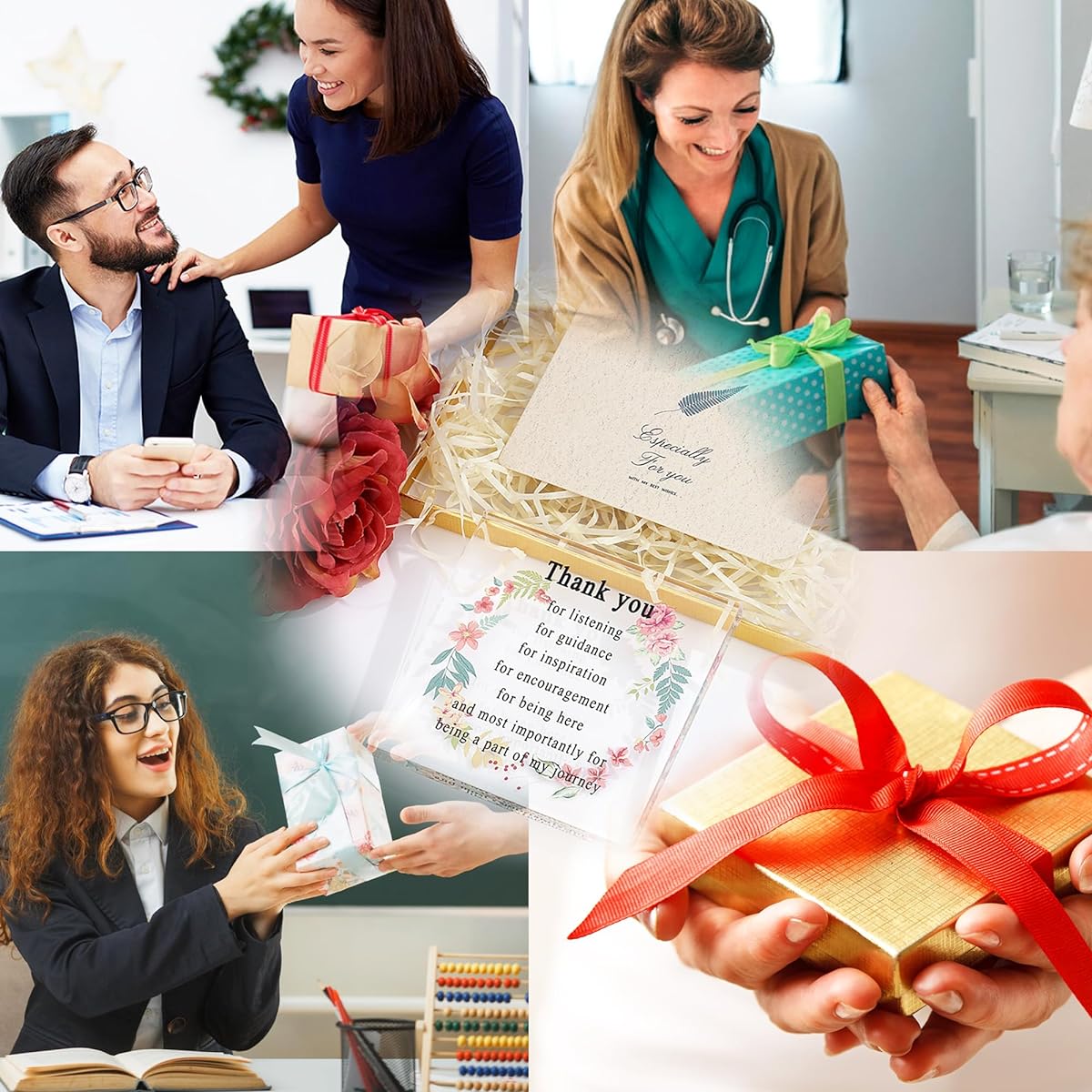 MAIBAOTA Thank You Gifts for Women Men Teachers Friends Wife Husband Girlfriend Boyfriend Acrylic Board Thank You Gifts for Women Men