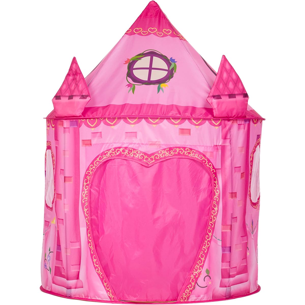Princess Play Tent Playhouse Unique Castle Design for Indoor and Outdoor Fun, Imaginative Games & Gift Foldable Playhouse Toy + Carry Bag for Girls & Boys by Imagenius Toys