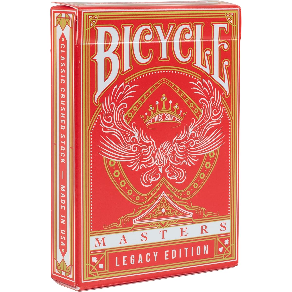 Bicycle Red Legacy Masters Playing Cards - For Games, Magic Tricks and More - USPCC Riderback Deck