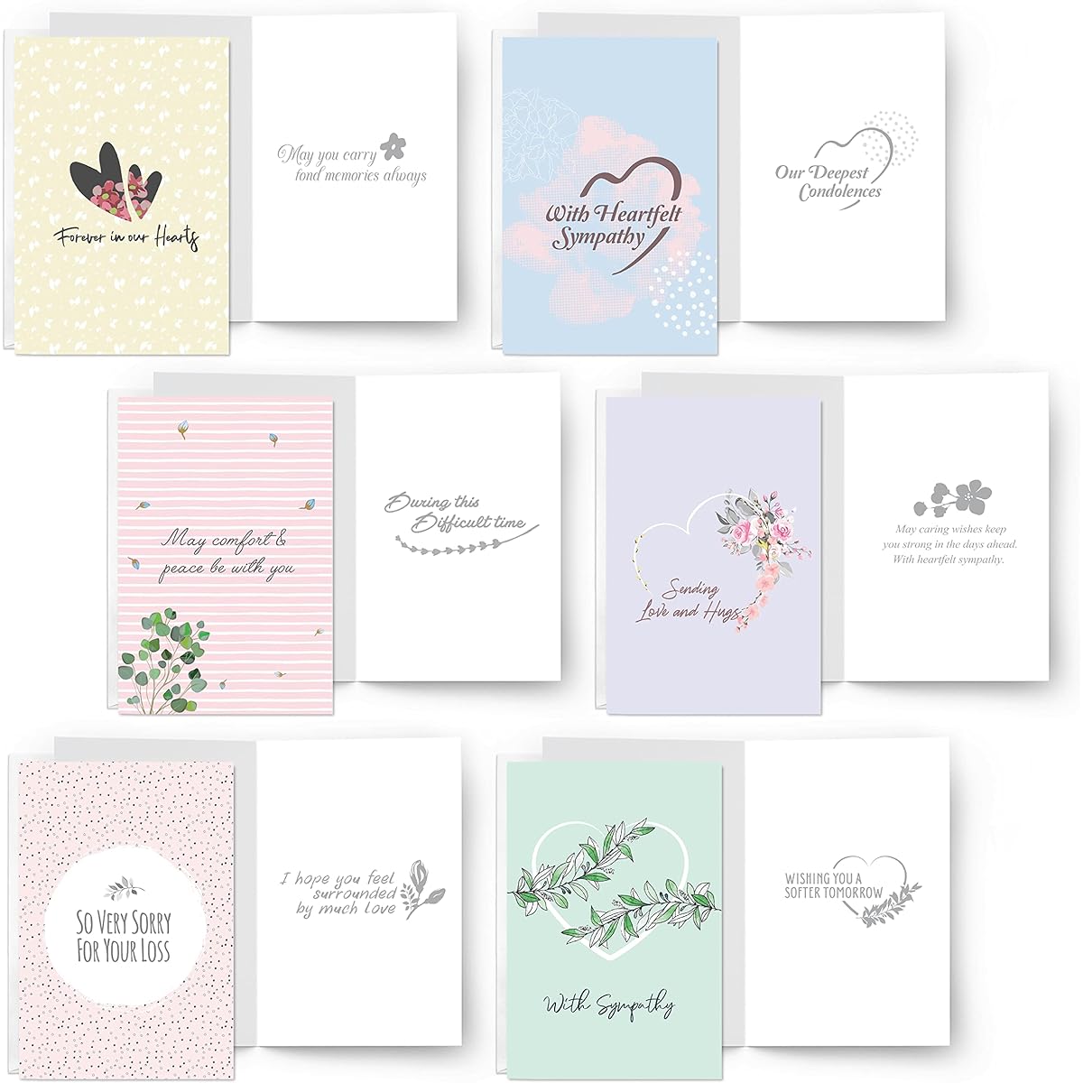 Easykart sympathy cards 24 pack