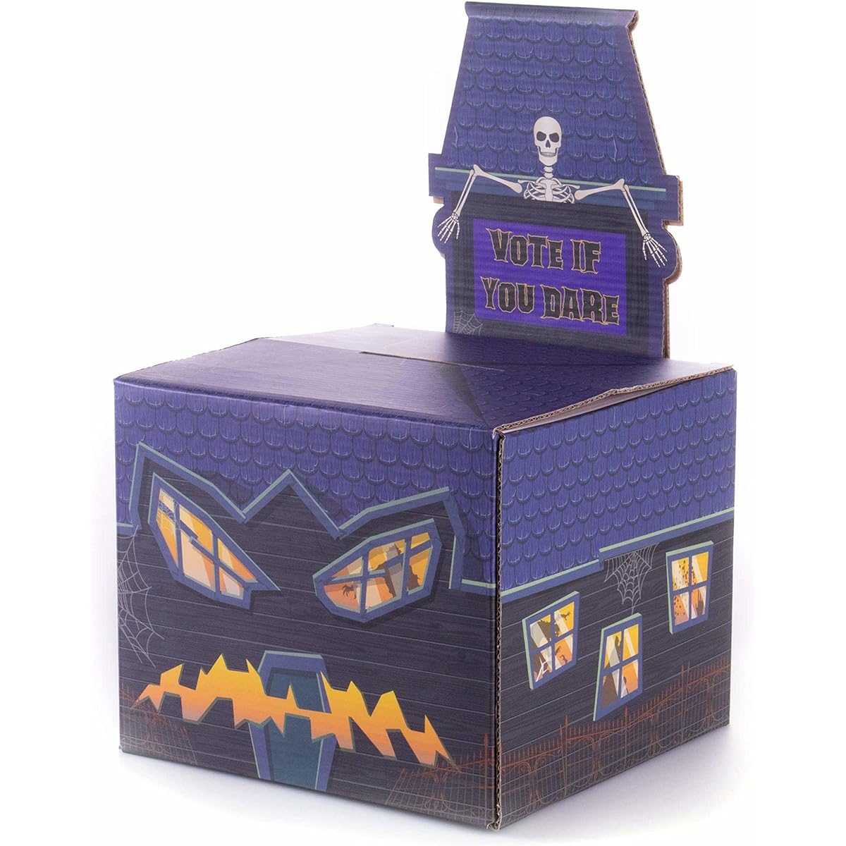 Halloween Costume Contest Party Bundle with Voting Box, 50 Ballots, 5 Gold Trophies, Fun Games, Decorations, Party Supplies for Home, Work, School, Bar, Costume Party Decor