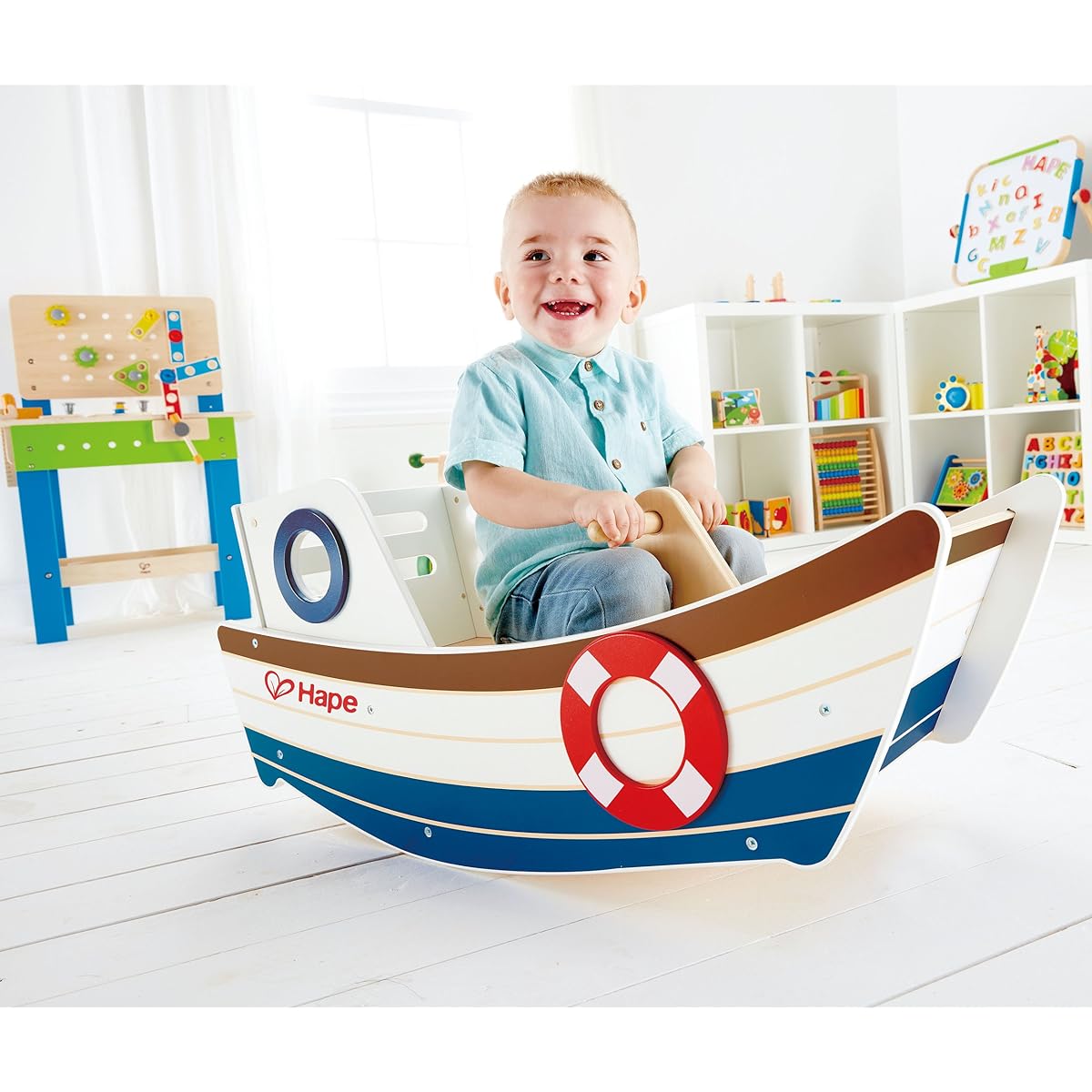 Hape Toddler Rocking Chair Boat Rocking Horse Award Winning Toy