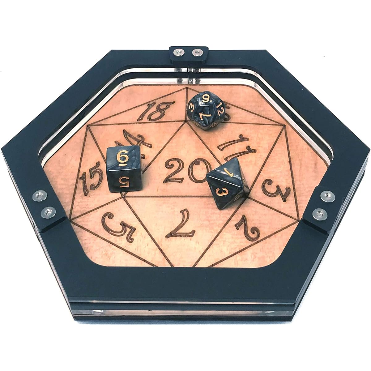 Mini Personal Size Gaming D20 Dice Tray by C4Labs