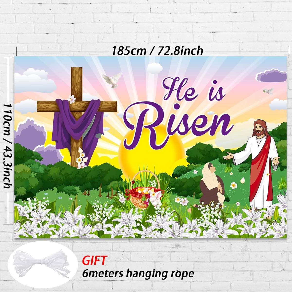 He Is Risen Banner
