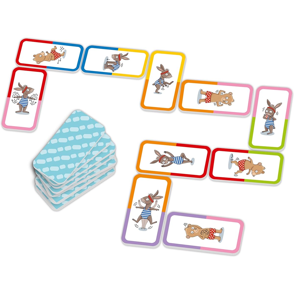 Eeny Meny Muh, gymnastics dominoes (children's game)