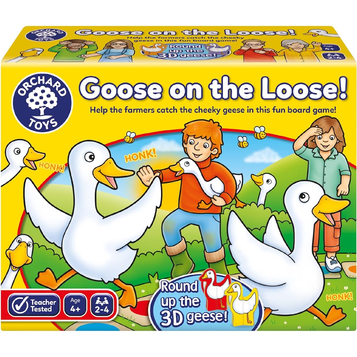 Orchard Toys Goose on the Loose, Family Board Game, Family Fun, Educational Colour Matching Game, For Kids Age 4+