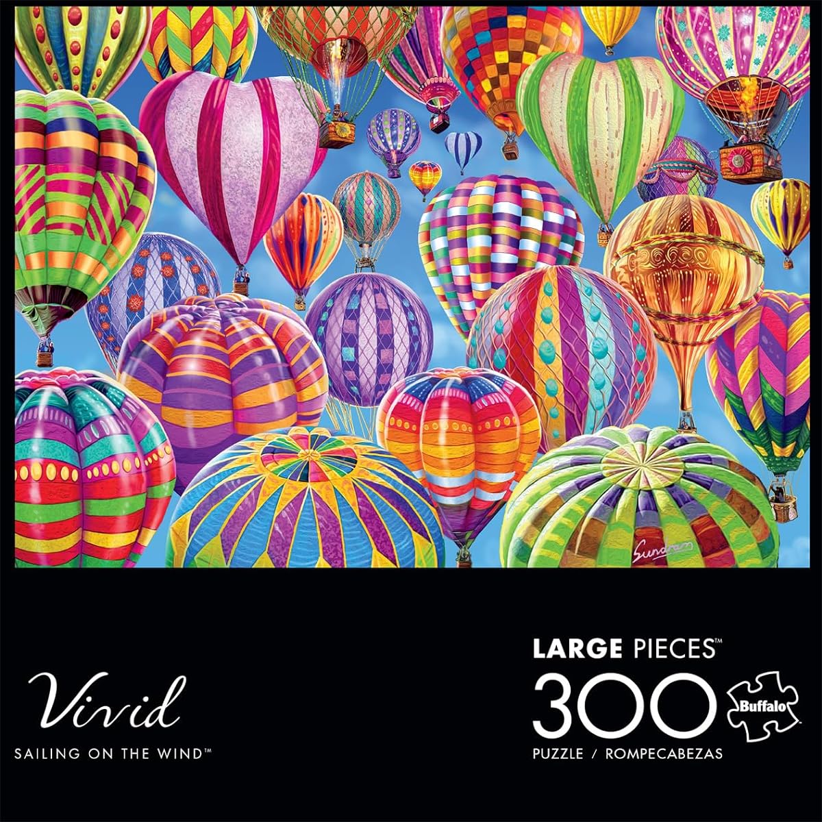 Buffalo Games - Voyage on the Wind - 300 Large Piece Jigsaw Puzzles for Adults, Challenging Puzzles, Perfect for Game Night - Finished Size 21.25 x 15.00