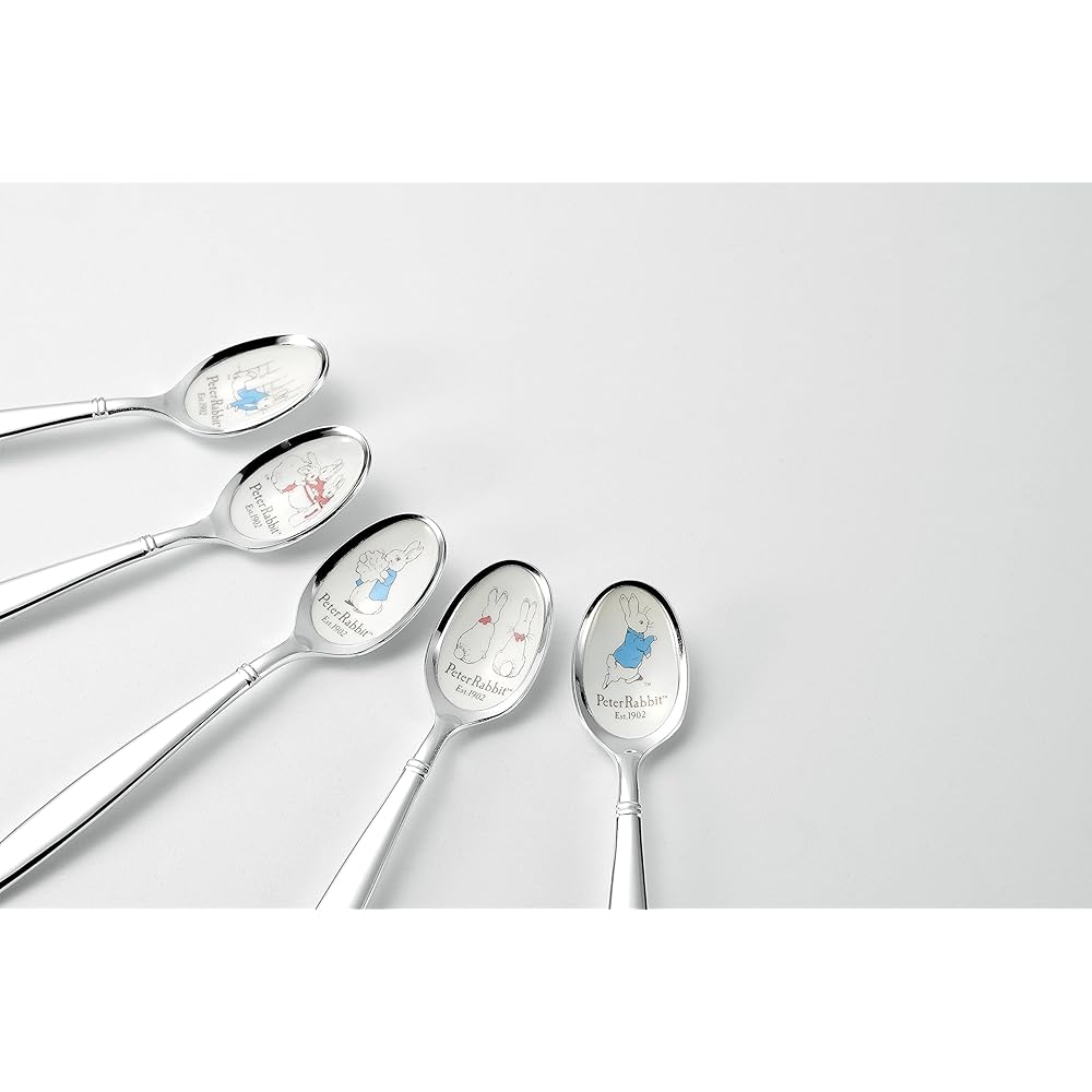 Asahi Peter Rabbit Cloisonne Spoon/Fork (Silver Finish) Set of 10 PR-0152