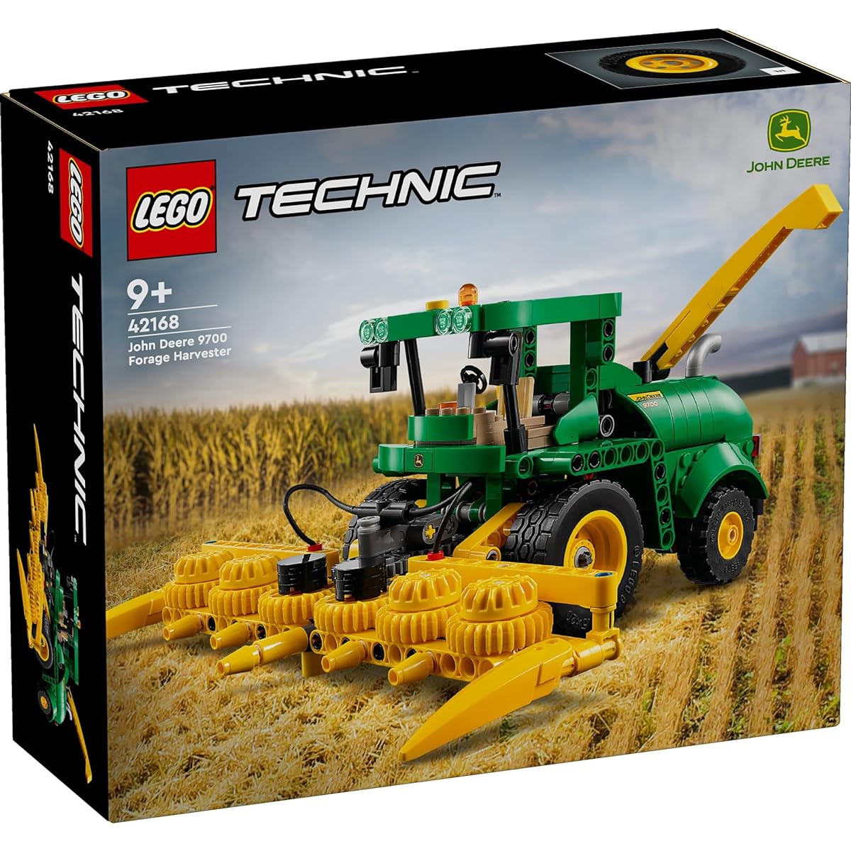 LEGO Technic John Deere 9700 Forage Harvester Toys, Presents, Blocks, Boys, Girls, Children, Ages 8, 9, 10, 11, Elementary School Students, Working Cars, Cars, Plastic Models, 42168