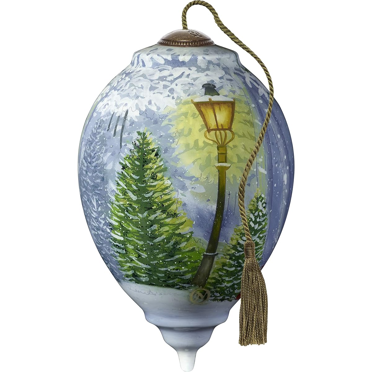Precious Moments Santa Outside Toy Show Ornament Multi