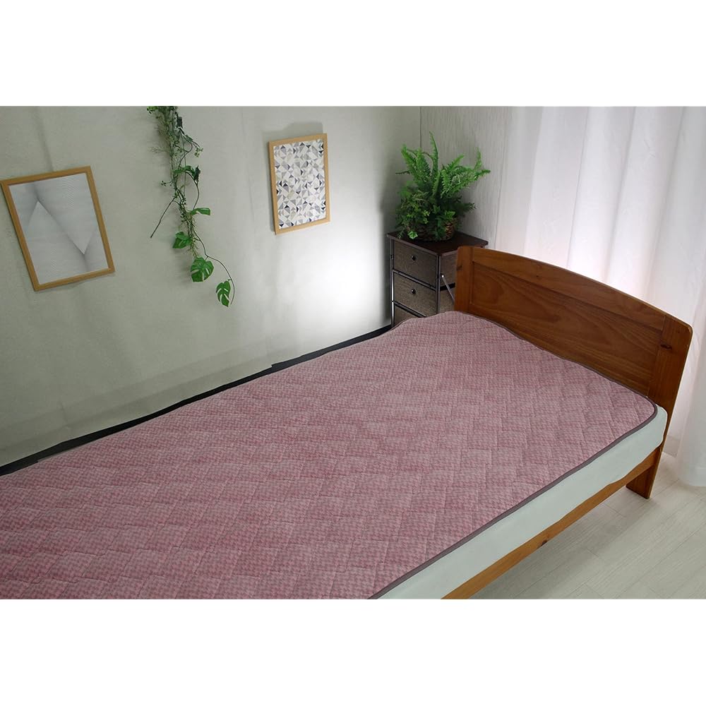 Bed Pad Romance Rock Bath Semi-double Lightweight Type Plaque Silica Kneaded Camellia Oil Treatment Pink