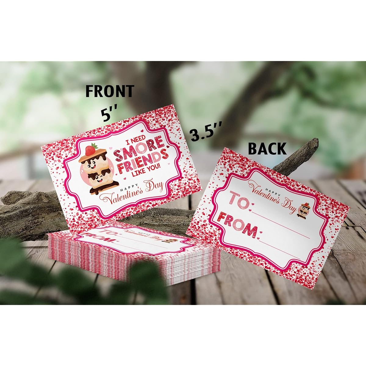 Pan Valentine's Day Cards for Kids Valentine's Day Cards for Teachers Friends Classmates A02D 30pcs
