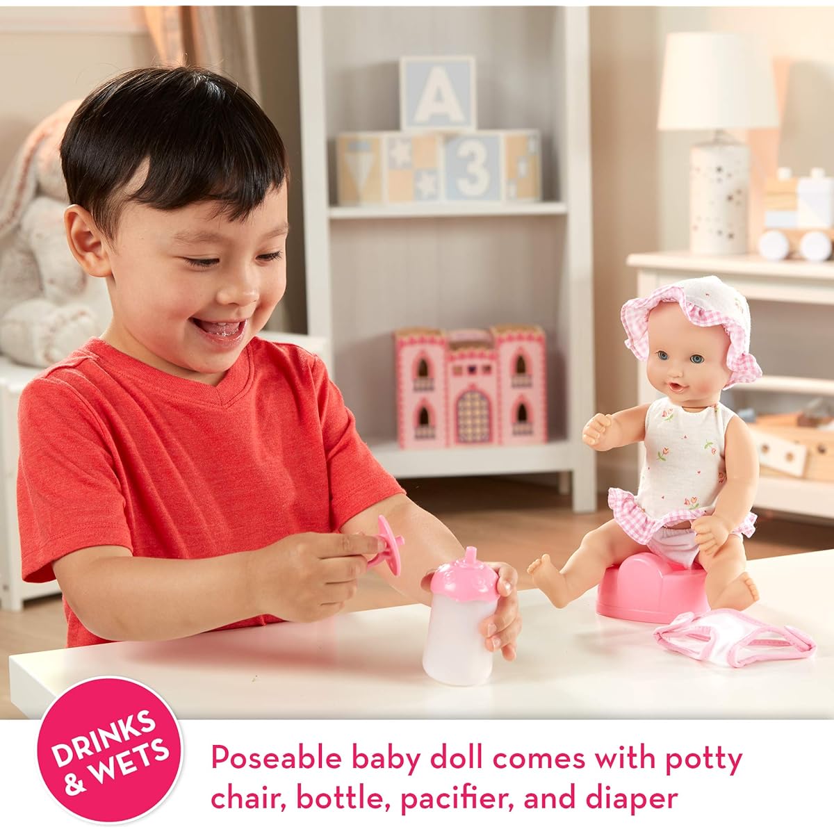 Annie - 12" Drink & Wet Doll: Dolls & Doll Furniture