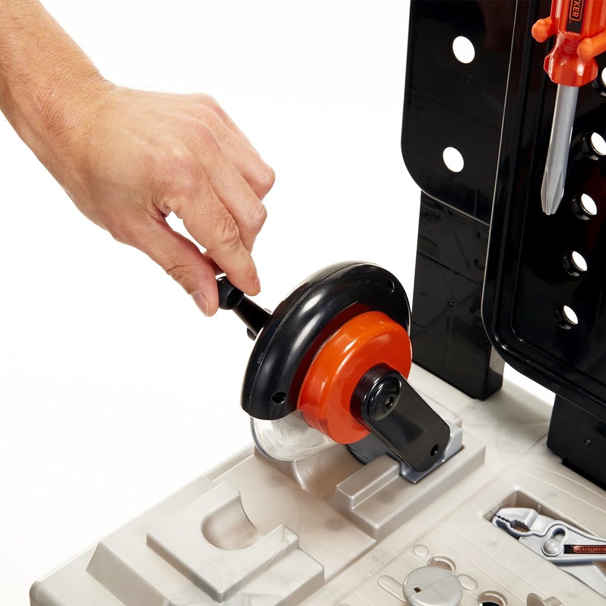 BLACK+DECKER 71382 Jr. Mega Power N' Play Workbench Realistic Sounds 52 Tools & Accessories
