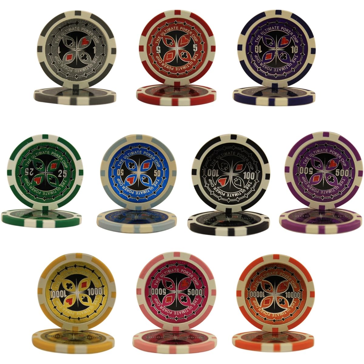 MRC 300 Piece Ultimate Poker Chip Set with Aluminum Case Custom Built