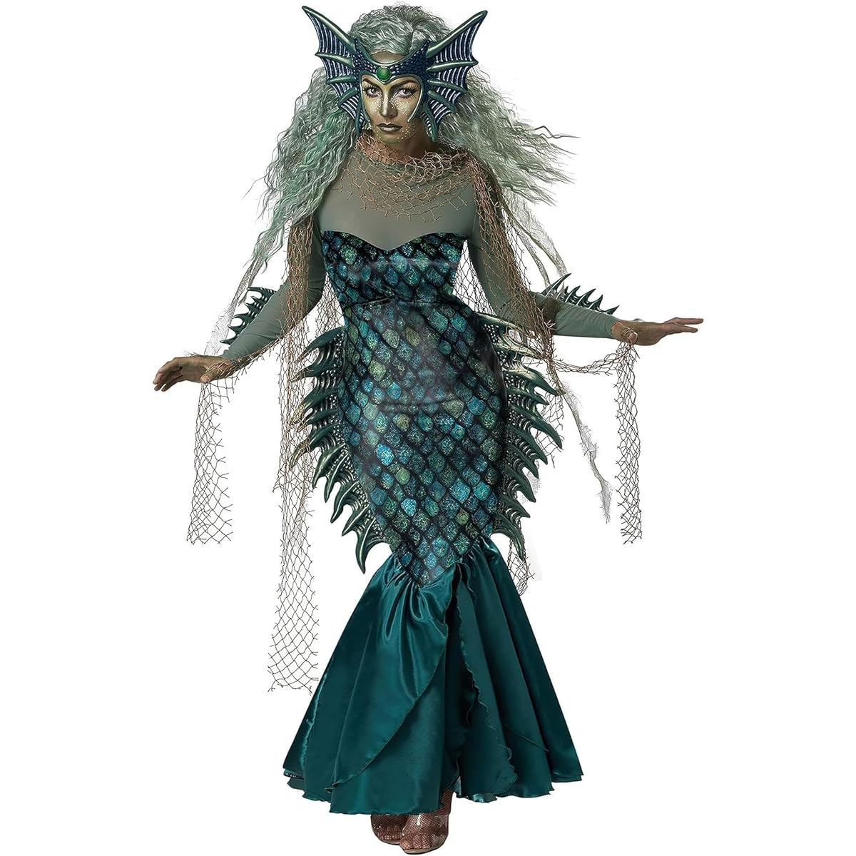 California Costumes Dark Sea Siren Women's Costume S Blue