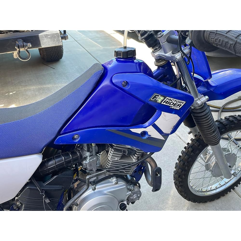 Topteng Blue Fuel Gas Tank Petrol Gas Tank for Yamaha TTR125 TTR 125 2000 2001 2002 2003 2004 2005 2006 2007