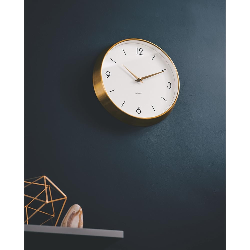 Interform Wall Clock CL-3995 Etre Pink Gold White Diameter 32cm Sweep Movement