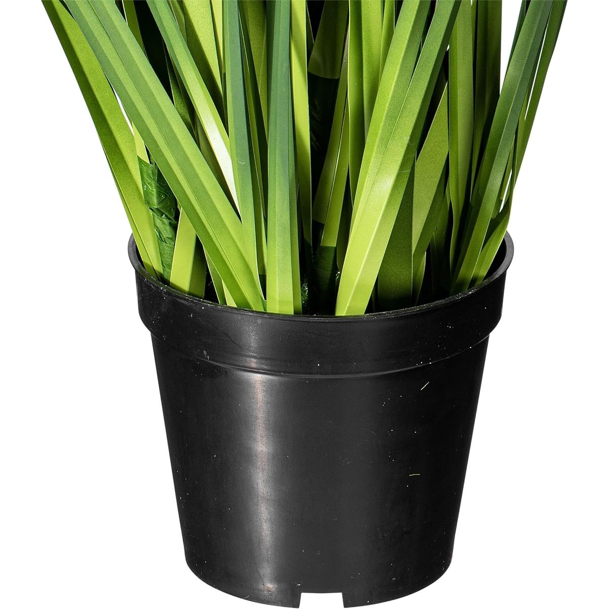 Vickerman Everyday 36 Inch Artificial Green Sheep Grass with Black Plastic Pot - Artificial Lawn Plant Decor - Indoor Green Accent for Home or Office - Maintenance Free