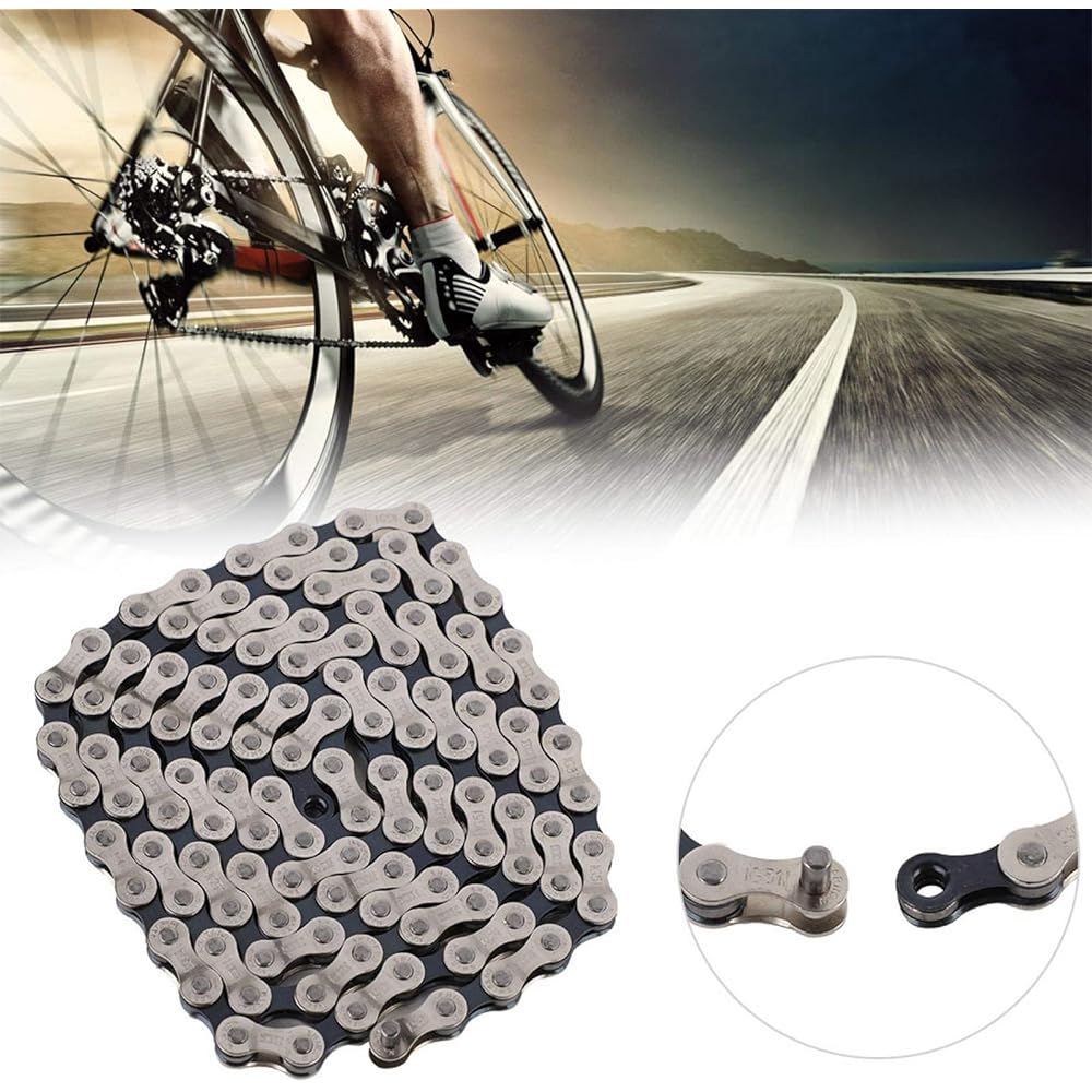 Sxhlseller Cycle Chain, Bicycle Chain, Durable 6-7-8 Speed Adjustable 6/7/8 Speed Flywheel Road Bike 18, 21, 24 Speed Mountain Bike for Mountain Bike