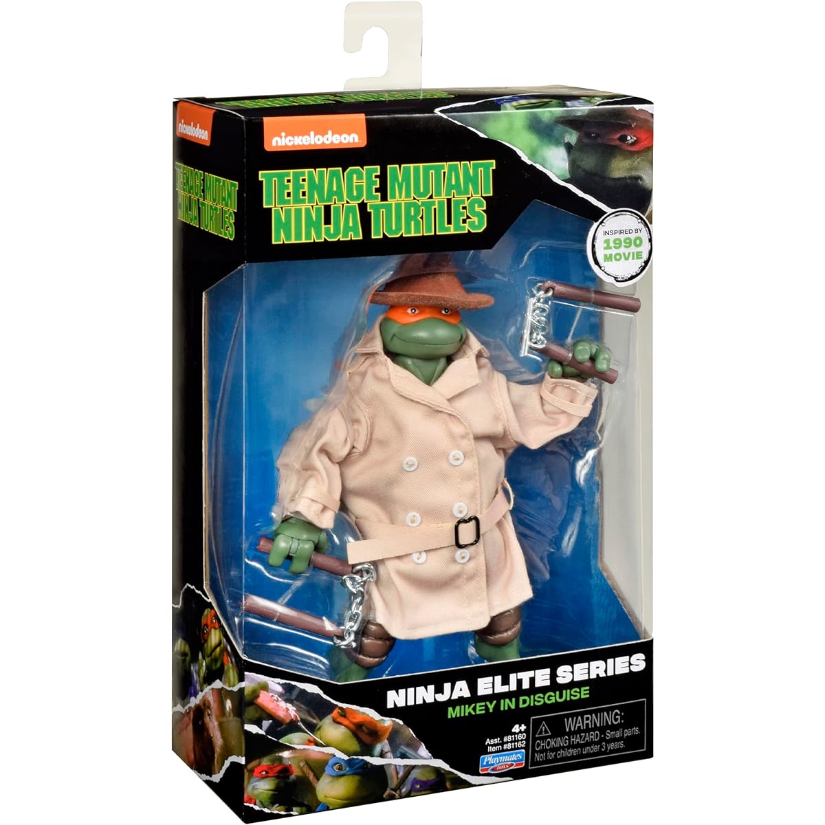 Teenage Mutant Ninja Turtles Playmates Toys Teenage Mutant Ninja Turtles Ninja Elite 6-inch Michelangelo Disguise Figure, 81162