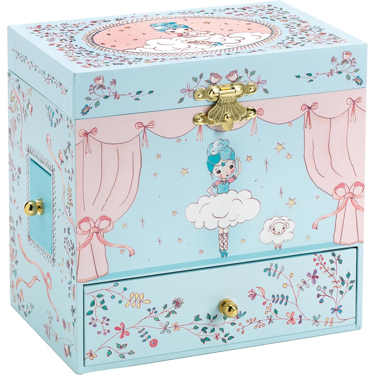 DJECO Ballerina Stage Wooden Treasure Box