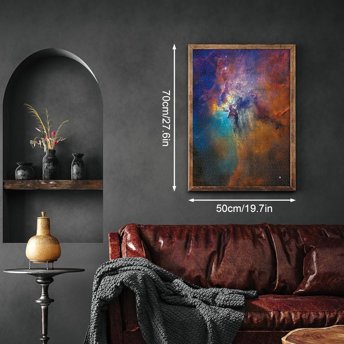 Space Puzzle for Adults 1000 Piece Solar System Galaxy Jigsaw Puzzle Hubble Messier 8 Planets Stars Nebula Photo Puzzle Space Gift