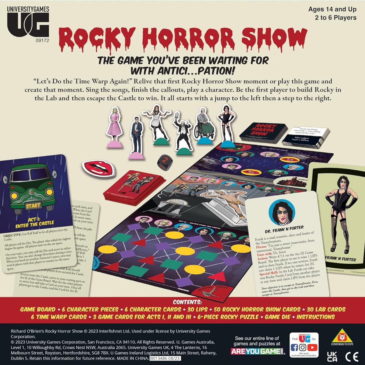 University Games | The Rocky Horror Picture Show Party Game for Rocky Horror Picture Show Enthusiasts Ages 12+