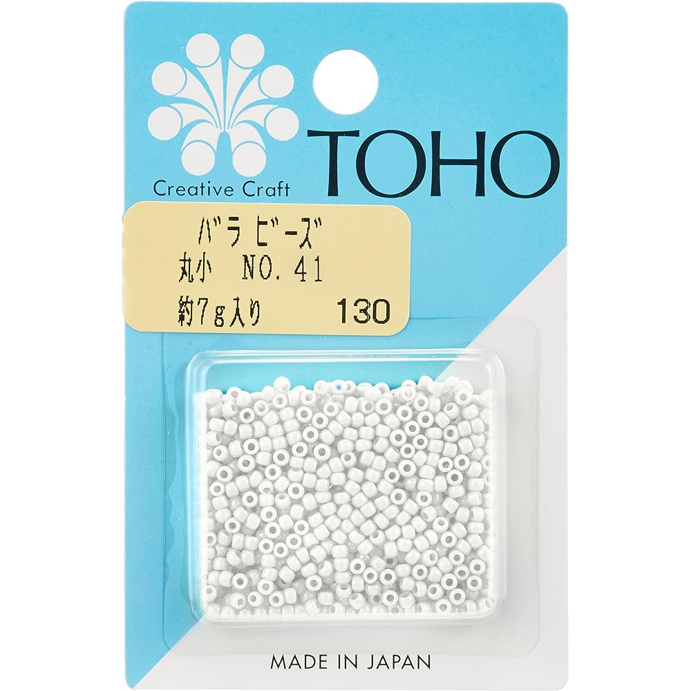 TOHO Small Round Beads, 6 Bundles, Threading Beads, Outer Diameter Approx. 2.2mm, No.41, 60m Pack