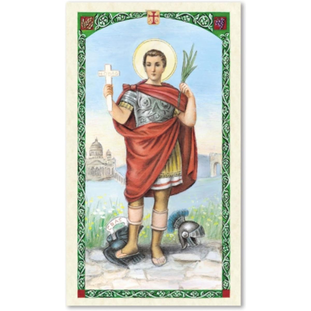 H HOLLY LINES St. Expedite Set of 5 Laminated Prayer Cards Holy Cards