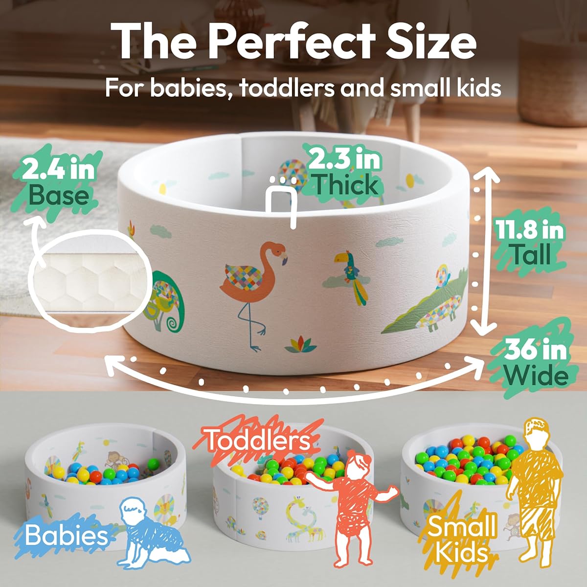 Premium Foam Baby Ball Pit