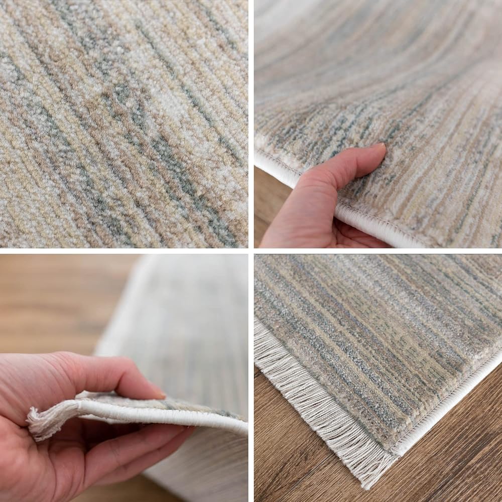 Sayan Sayan Nordic Style Gradient Rug Quatre 200 x 200 2 Tatami White Fringe