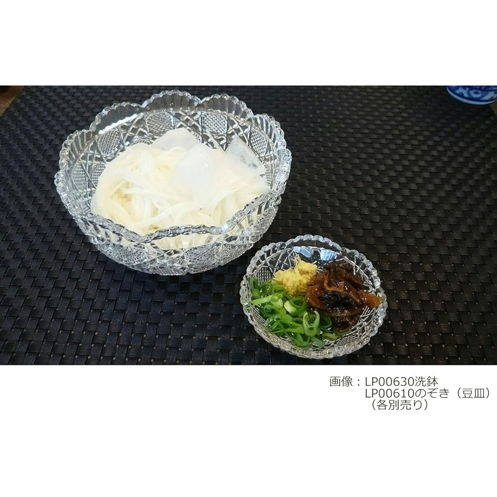 Toyo Sasaki Glass Small Plate Approximately φ7.8 x 2.6cm Fuga Peep Made in Japan Set of 6 LP00610