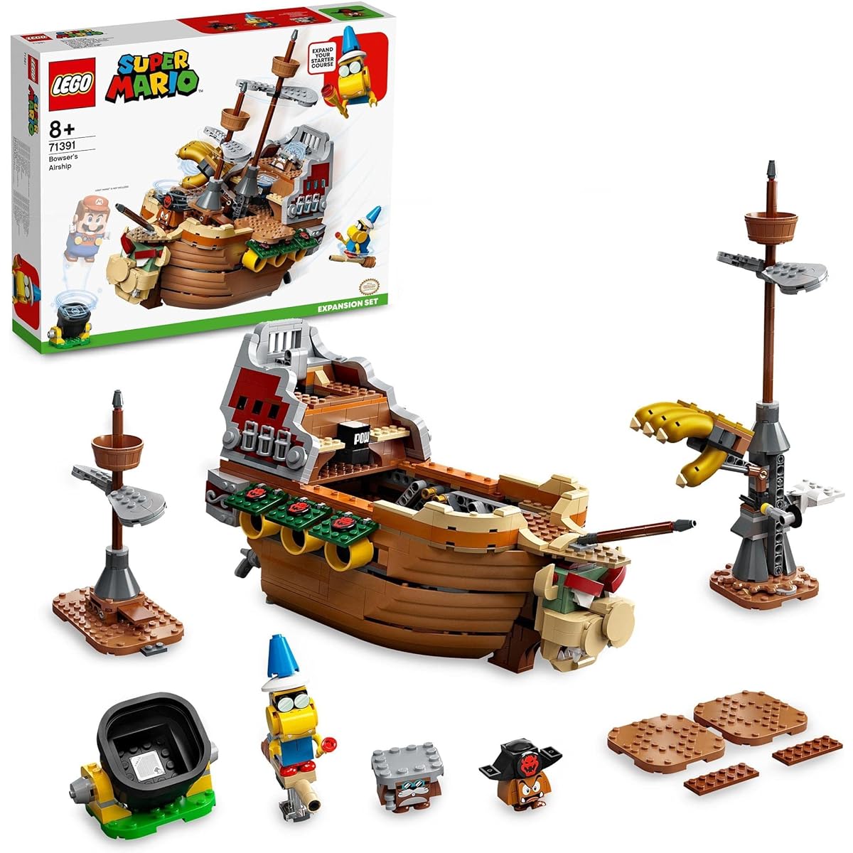 LEGO Super Mario Get In! Bowser's Airplane Challenge 71391 Toys Blocks Gifts Video Games Boys Girls Ages 8 and Up