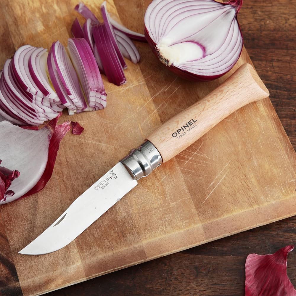 Opinel Stainless Steel Knife #9 & Manga "Futari Solo Camp" Volume 1 & 2 Set for Camping Beginners Yudai Deha