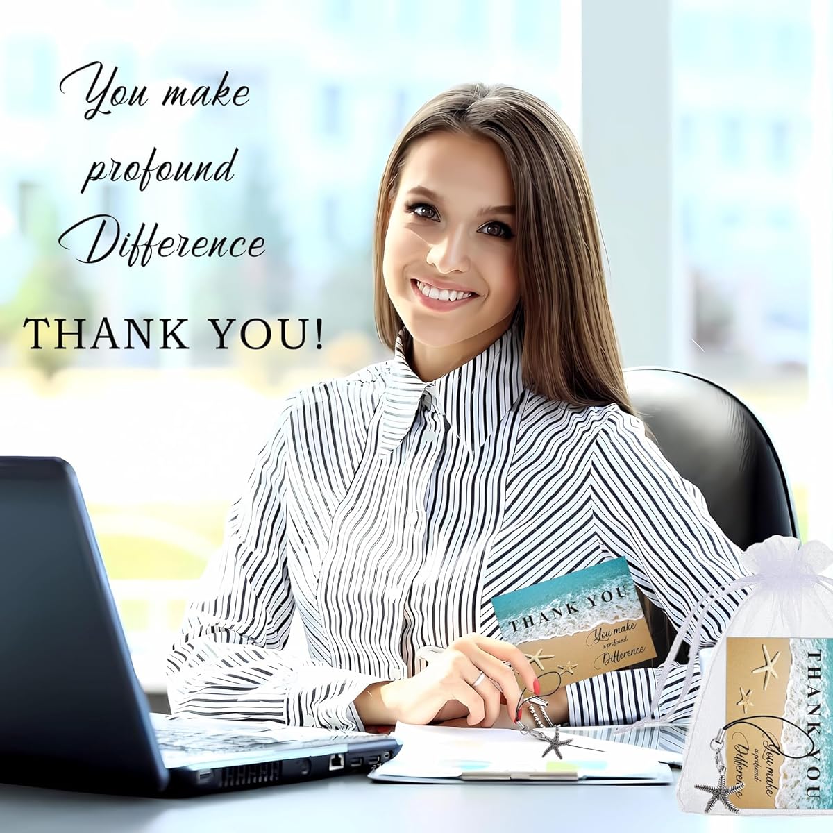 Qpige Employee Appreciation Gifts Bulk 30 Starfish Story Cards Appreciation Gifts for Colleagues Gratitude That Makes a Serious Difference Note Cards for Teachers Volunteers Nurses Appreciation Gifts