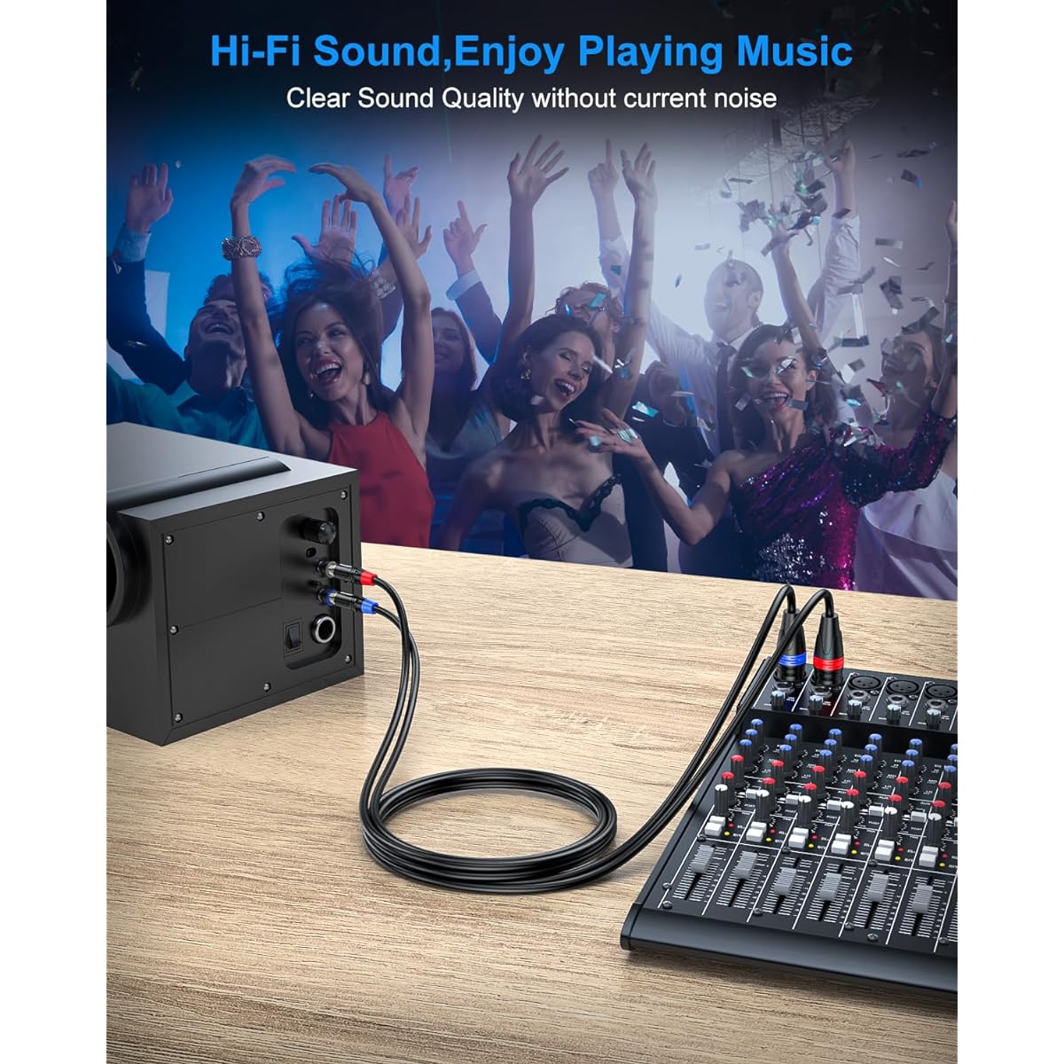 SNANSHI RCA to XLR Cable 6.6ft Heavy Duty Dual XLR Male to Dual RCA Male Cable XLR to RCA Stereo Audio Cable Gold Plated Plug Double Shield for Amplifier Mixer Microphone