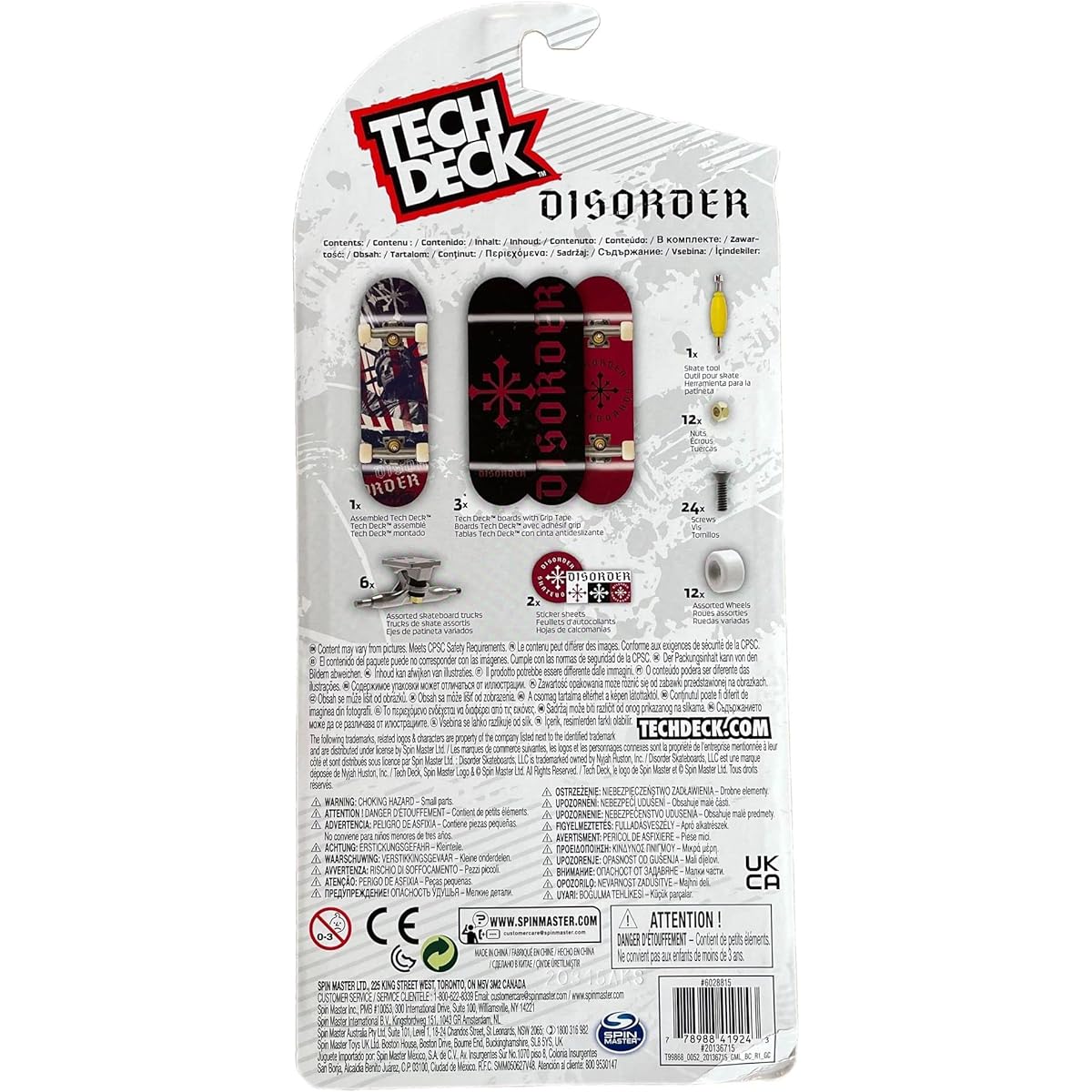 TECH DECK SK8shop Bonus Pack Mini Finger Skateboard Multipack 2022 Series (Obstacles 4 Pack)