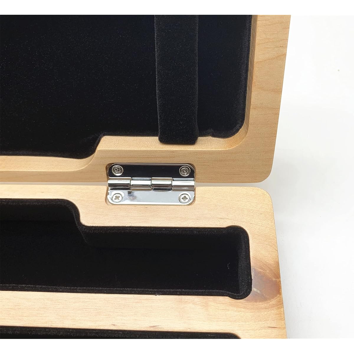 Jiayouy B-Foot Flute Case Cover Maple Wood 17 Holes Flute Bag Flute Player Musician Gift 17" Length