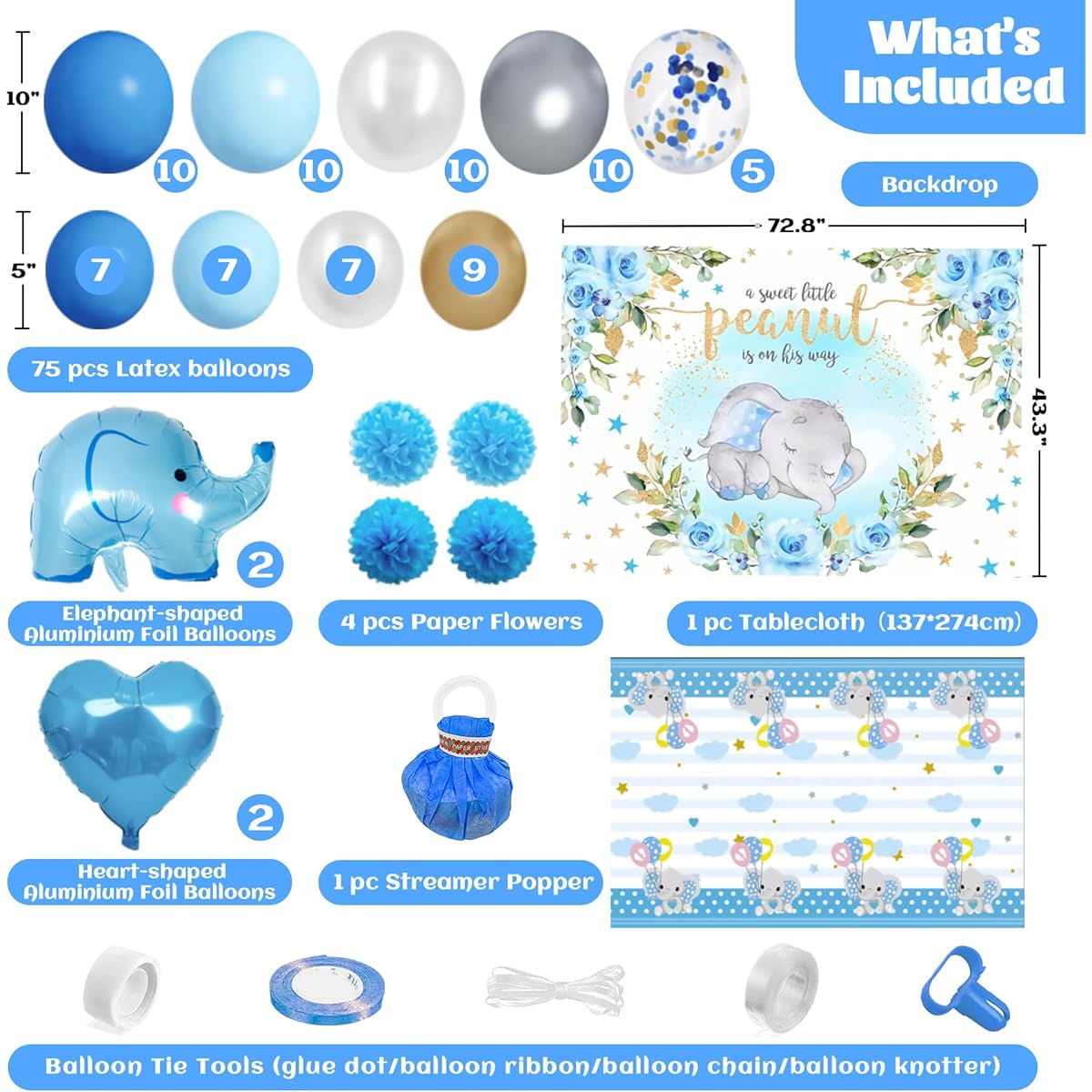 Party Spot! Baby Shower Decorations for Boys