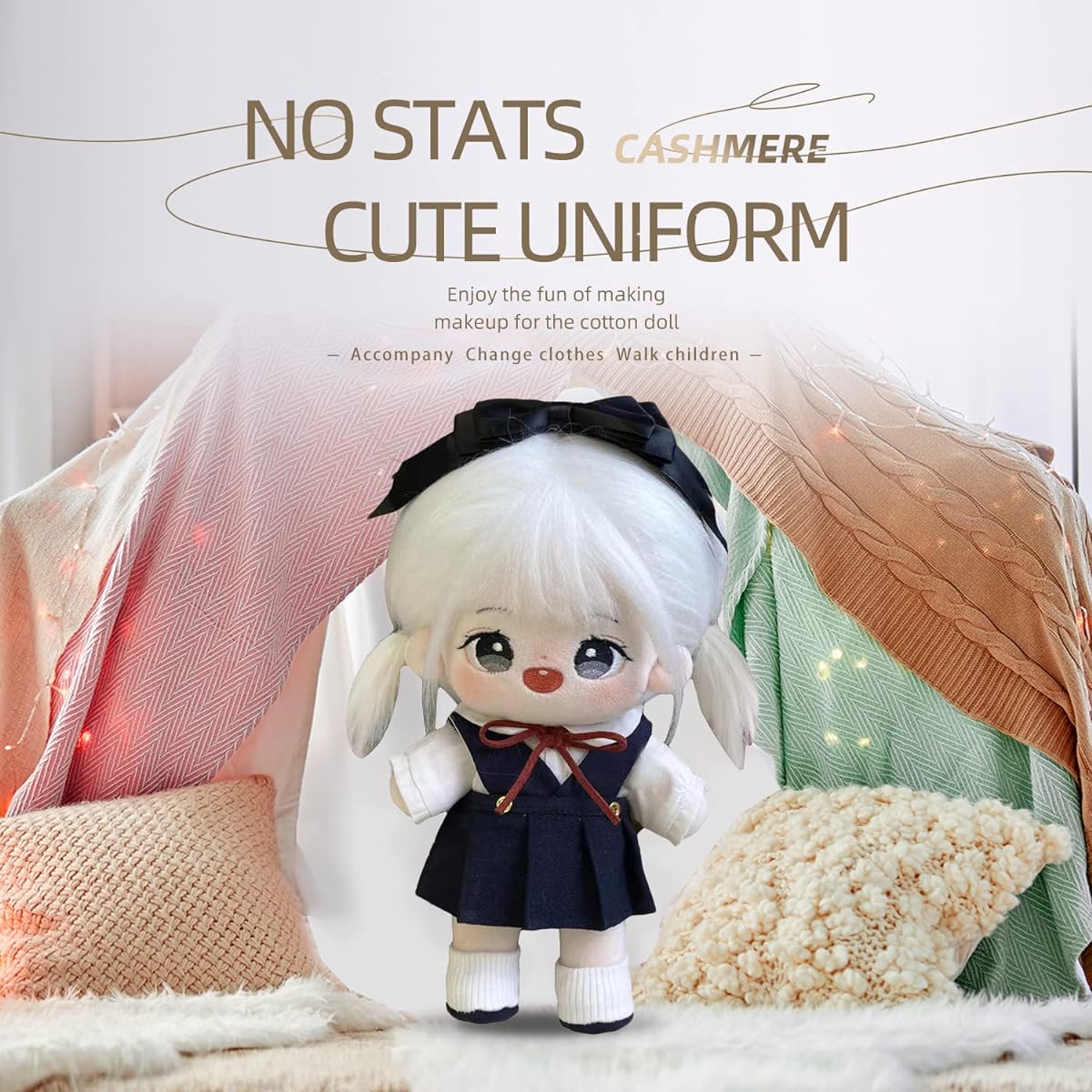 S OUJCEN Doll Baby Doll Soft Ragdoll Baby Girl Gift Sister Bear 8 inch